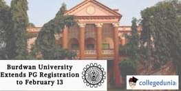 Burdwan University PG Registration